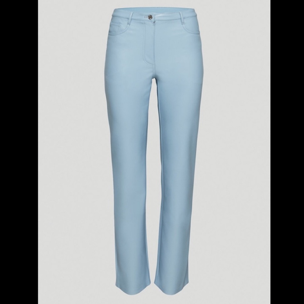 NWT Aritzia Wilfred Melina Pant High Rise in Dune Blue - size 4
